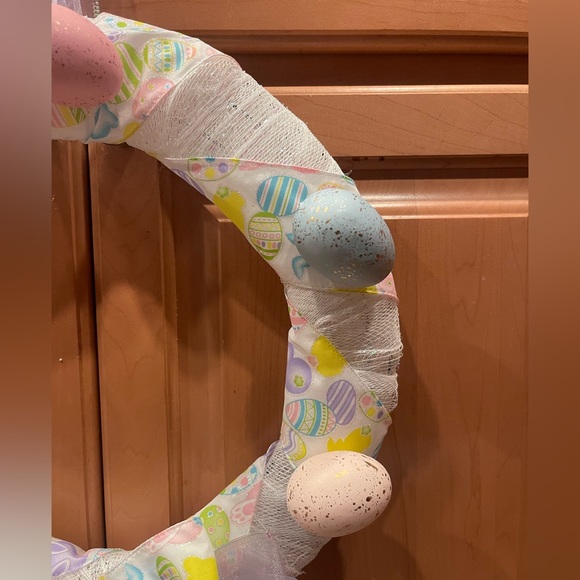 Easter Wreath Bunny Egg Homemade - Picture 2 of 3